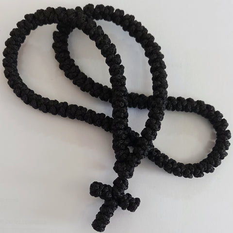 Komboskini necklace with knotted cross - Zettas Jewellery